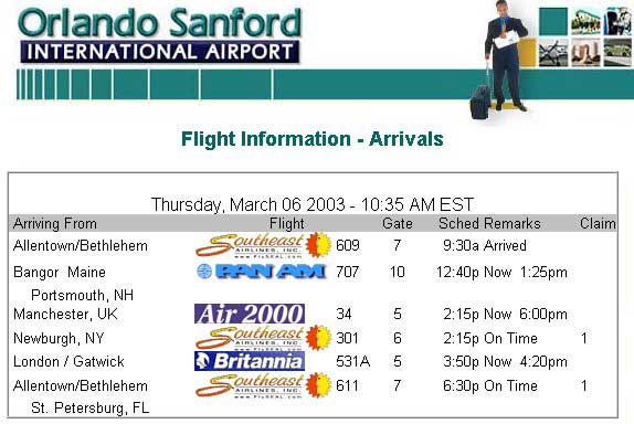 Real Orlando Florida Flight